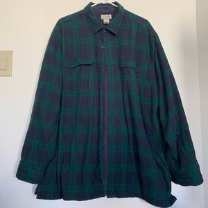 Vintage L.L. Bean Fleece Lined Flannel Shirt Jacket/Shacket - Men’s Size XL
